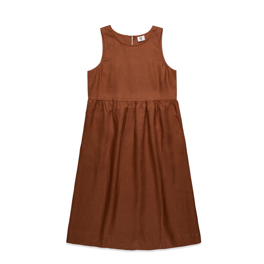Clay Linen Dress