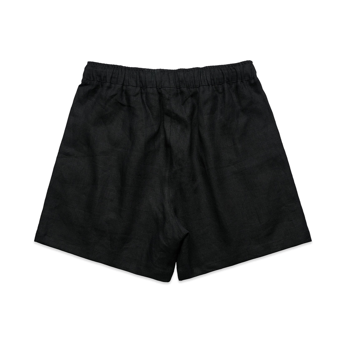 Black Linen Shorts